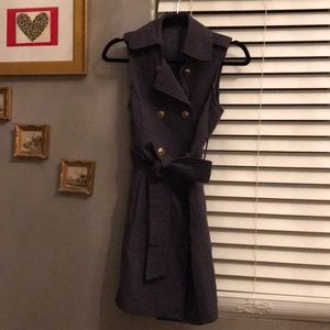 Forever 21 dress Navy with white polka dots